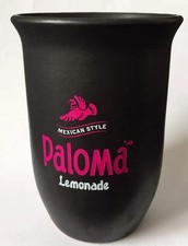 8x Sierra Tequila Paloma Tonbecher braun Glas Cocktail Gläser weiß Bar neu 