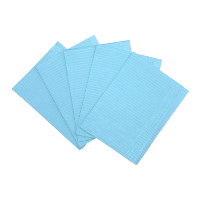 Blue 3 ply bibs 500 per carton