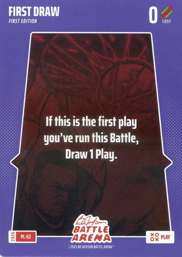2026 Bo Jackson Battle Arena Play Card #PL-63 FIRST DRAW