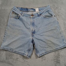 Vintage Levis Shorts Womens 11 Blue Denim Distressed Orange Tab 967
