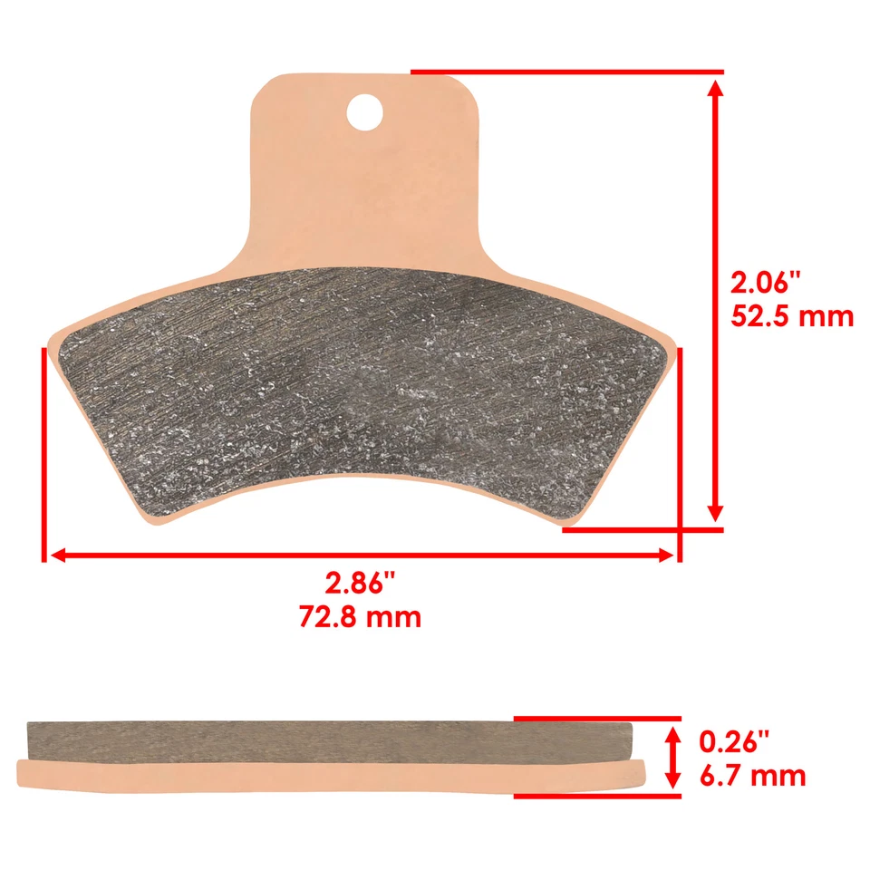 Brake Pads for Polaris Trail Boss 325 Rear Brakes 2000-2002 - Image 2 of 4