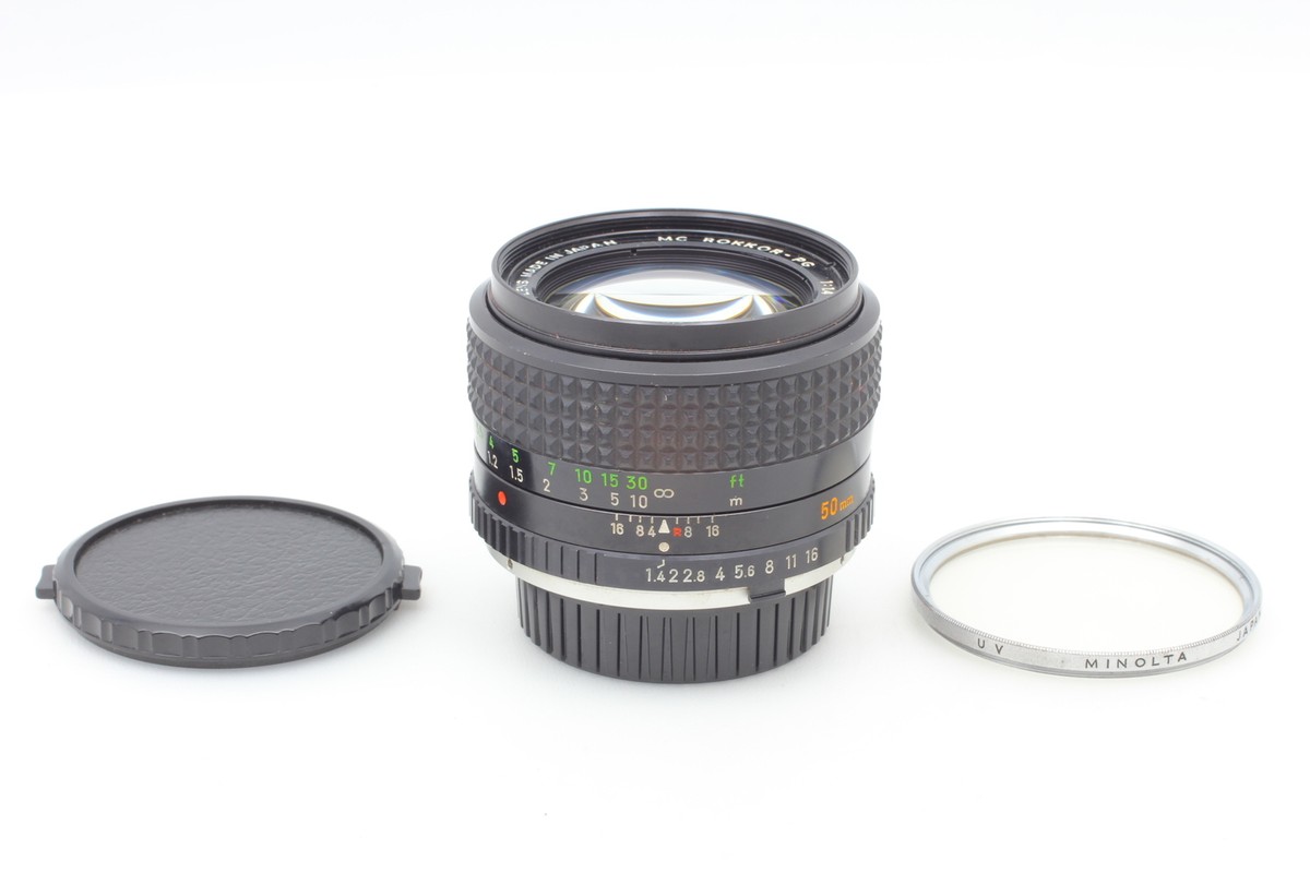 Near MINT] Minolta MC Rokkor PG 50mm f1.4 MF Lens From JAPAN