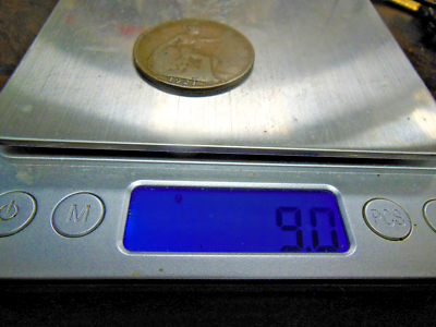 1921 British One (1) Penny 