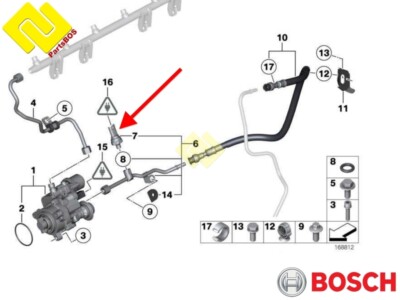 BOSCH 0261230348 CR FUEL PRESSURE SENSOR 0261230349 ,for BMW 