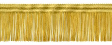 Chainette Fringe Trim 2 inch, Style CF02, Color C4 - Antique Gold 5 Yards 