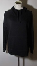 ATHLETA Black Drawstring Hooded Sweatshirt Size S