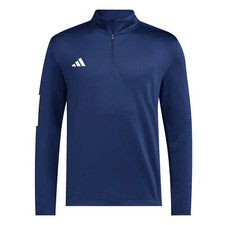 Adidas Men's Half Zip Performance Aeroready Golf Training Jacket - Navy Blue