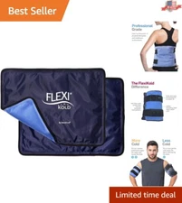 Premium Large Ice Pack for Effective Pain Relief - Flexible Gel Cold Pad 2-Pack