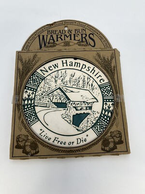 Heart Land Studios Bread And Bun Warmers New Hampshire  Live Free Or Die  NIP