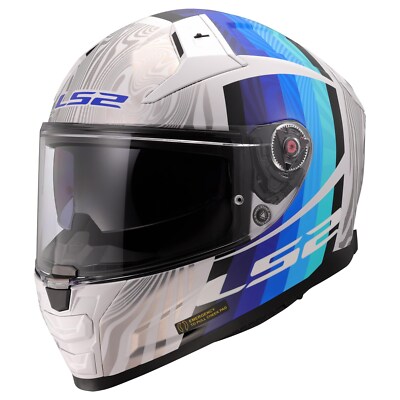 LS2 FF811 Vector II Freedom White Silver Blue Gr. XS Motorradhelm Integralhelm