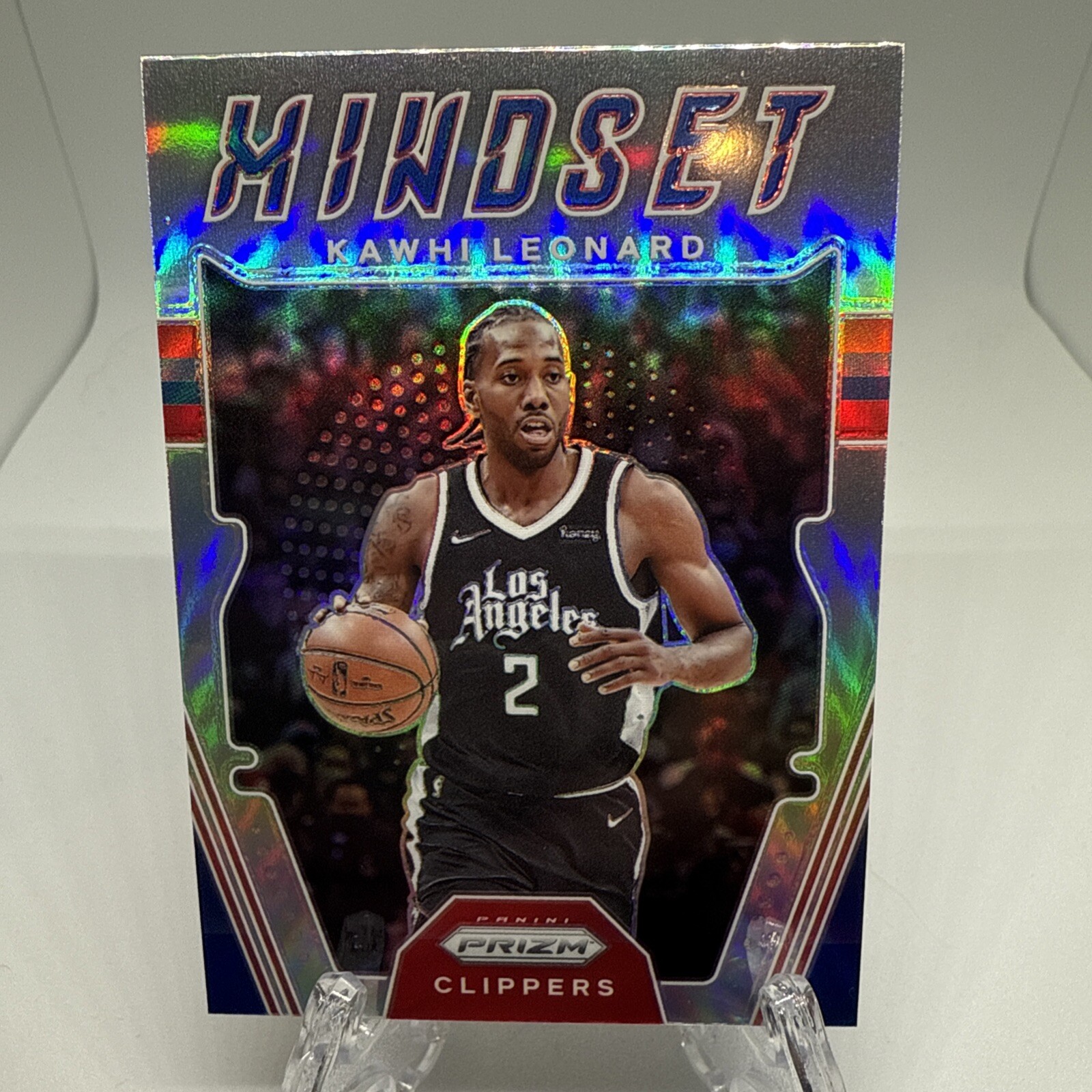 2021-22 Panini Prizm - Mindset Silver Prizm #14 Kawhi Leonard