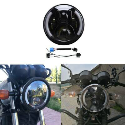 Motorcycle 7 Inch LED Headlight Turn Signals Tail Lights For