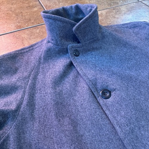 Vtg 70s Pendleton Virgin Wool Pea Coat Size 44 Grey - Picture 6 of 10