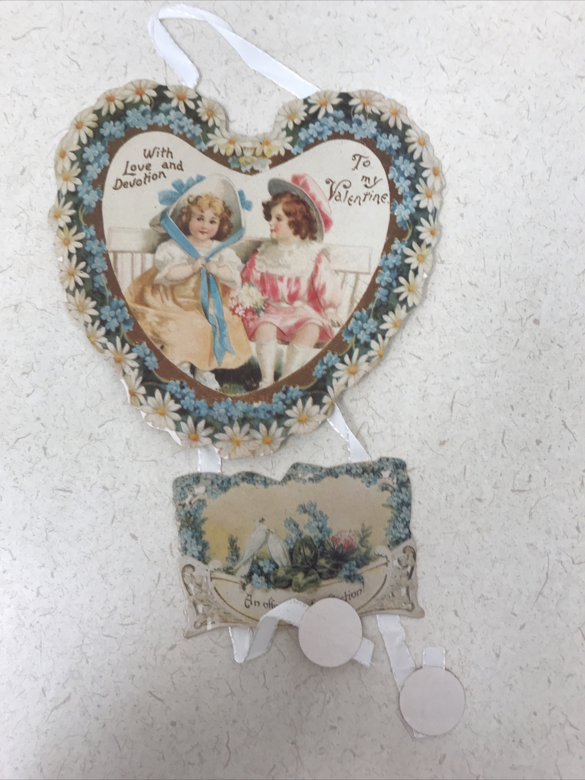 Vintage Valentines Day Card Love Devotion