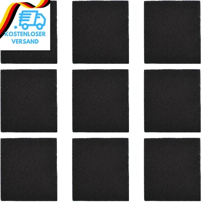 BFUZXY 9 Stück Katzentoilette Aktivkohlefilter Schwarz Carbon-Geruchsfilter Katzenklo M