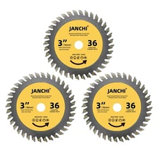 3PACK 3-Inch(75Mm) 36T TCT Circular Saw Blade with 3/8-Inch(9.5Mm) Arbor, Fast C