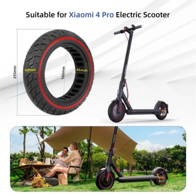 For Xiaomi 4 Pro Electric Scooters 10 inch Rubber Solid Tire 60*70/7.0