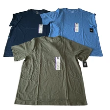 Members Mark T Shirts Mens Size 2XL Multicolor Crewneck Short Sleeve 3 Shirts