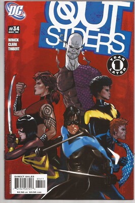 OUTSIDERS #34   ONE YEAR LATER STORY - DANIEL ACUNA PEREZ COVER ART   2006
