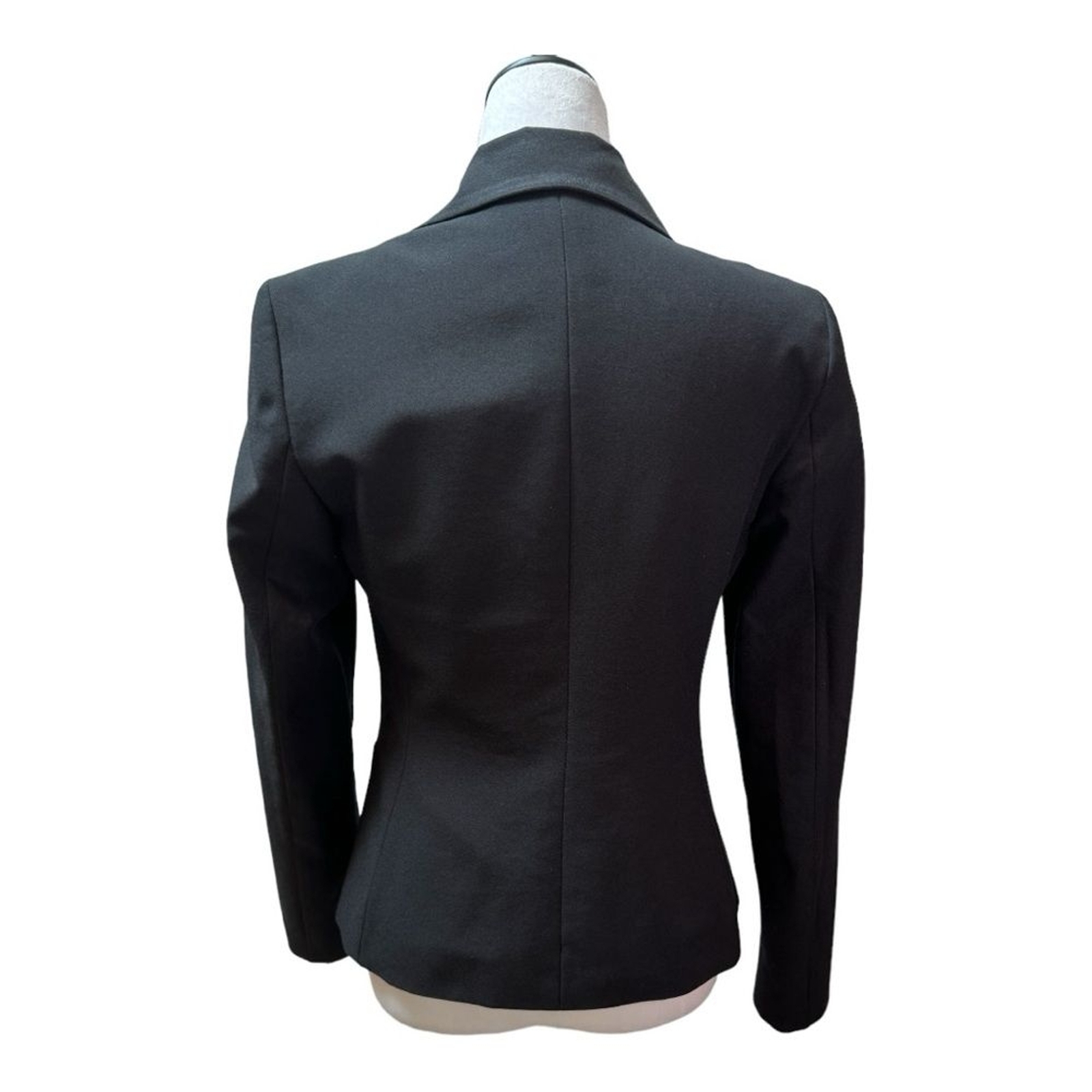 Black Two Button Blazer Classic Fitted Career Off… - image 3