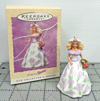 Hallmark Keepsake Ornament Springtime Barbie Collectors Series 1995 Cake Topper