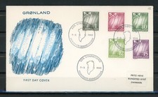 Z23-7 Groenland  FDC N° 36 à 40 en parfait état  A saisir !!!
