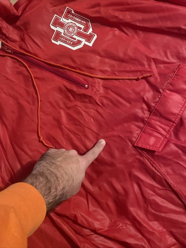 Vintage Indiana University Adult L Jacket IU Hoosiers Windbreaker Light Weight - 第 3/13 張圖片