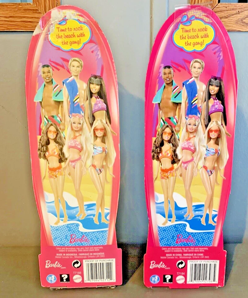 NUEVO - Muñecas Barbie y Ken Baño ¡Diversión! Lote de 2 muñecas Mattel #T7185 #T7186 Foto 2 de 4