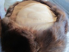 Fur Pillbox Hat Galmour Vintage