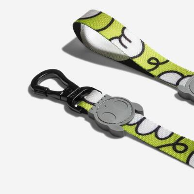 ZEE.DOG | Smash Neon Green Dog Leash |  Dog Lead | Security Hook