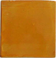 4 Pieces 6"x6" TalaMex Yellow  Talavera Mexican Tile