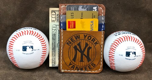 Derek Jeter Signature endorsed New York Yankees MLB baseball glove wallet - Picture 3 of 3