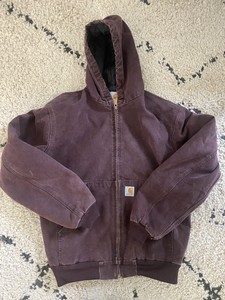 purple carhartt coat