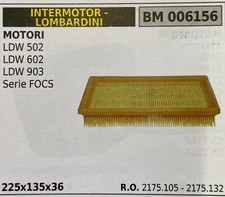 BRUMAR INTERMOTOR AIR FILTER - LOMBARDINI BM006156