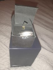 Emporio Armani 925 Sterling Silver Mens Logo Ring