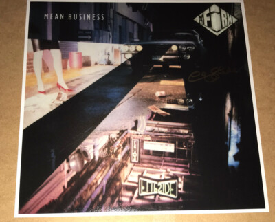 SIGNIERTES CHRIS SLADE THE FIRM MEAN BUSINESS 12x12 ALBUMFOTO SELTENE AUTHENTISCHE SEITE