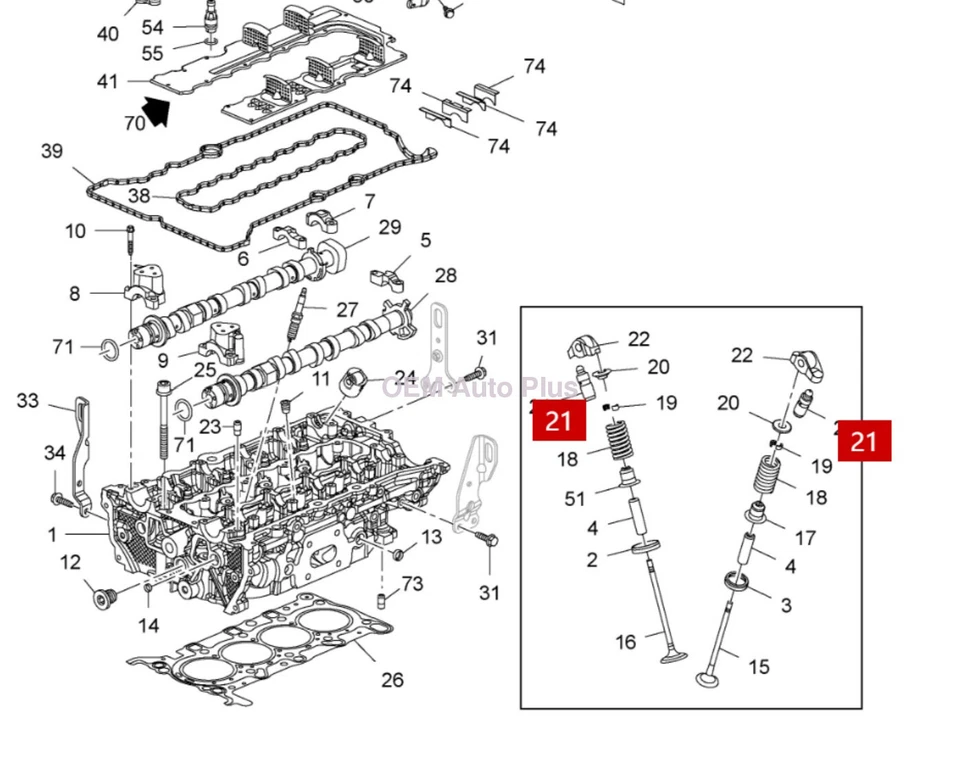 24 pcs OEM INA Valve Lifter 12686787 for Chevrolet Traverse 3.6L V6 2009-2022 - Image 2 of 3