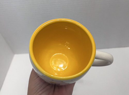 Hallmark Coffee Tea Mug Cup White Blue Leaf Pedestal Ceramic Spring Pastel Color - Picture 7 of 17