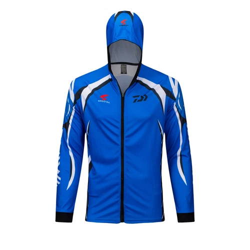 Hombres Pesca Camisas con Capucha Protector Solar Ropa Camisa Secado Rápido Manga Larga Abrigo - Imagen 8 de 30