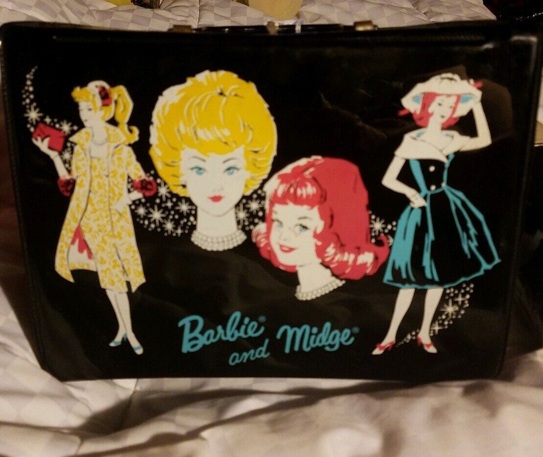 1960s Vintage Very Rare Barbie midge Vinyl Lunchbox Thermos 1960s Vintage Very Rare Barbie midge Vinyl Lunchbox Thermos