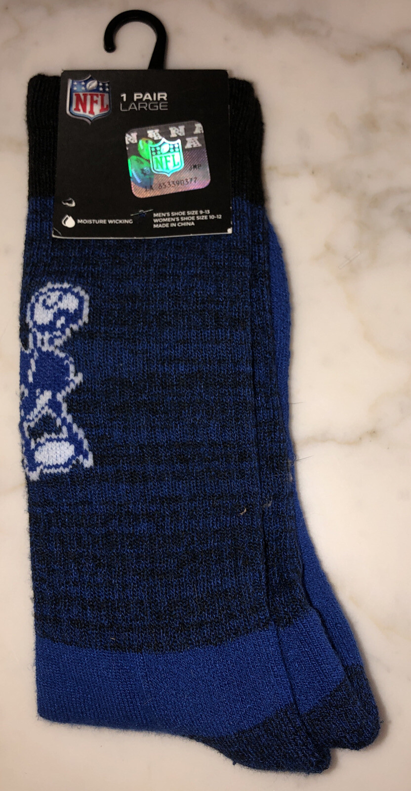 Calzino sportivo Indianapolis Colts uomo donna Cassius NFL squadra cavallo pony crew grande