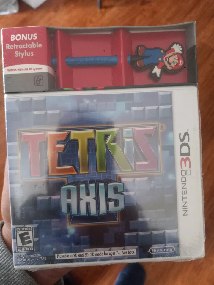 2011 Tetris Axis Nintendo 3DS & Bonus Retractable Mario Stylus New Sealed - Image 2 of 4