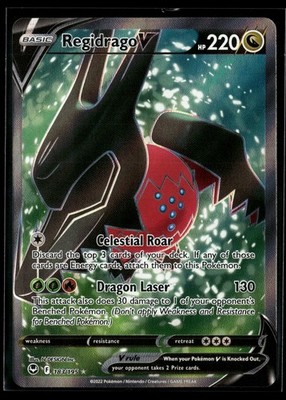 Regidrago V (Full Art) 183/195 SWSH12: Silver Tempest NM | eBay