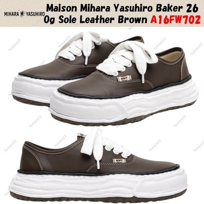 Maison Mihara Yasuhiro Baker 26 Og Sole Leather Brown A16FW702 | eBay