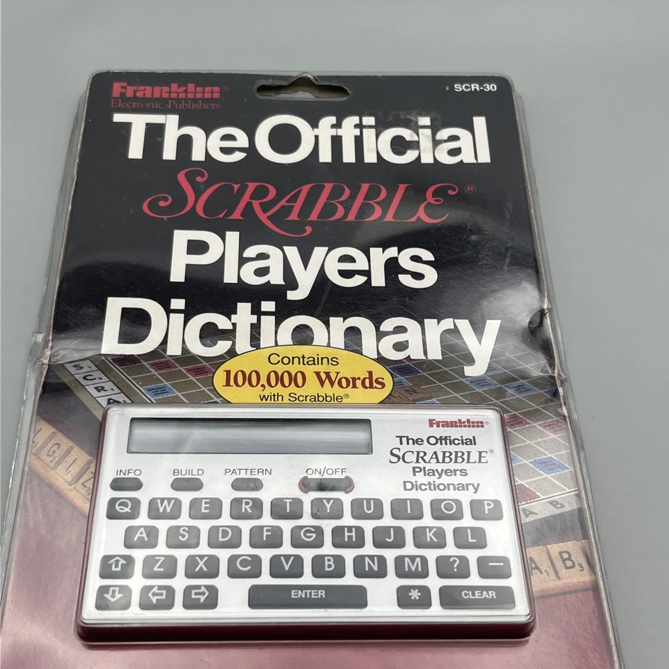 Franklin официальный Scrabble игроков словарь SCR-30 1992-запечатанный - Изображение 2 из 4