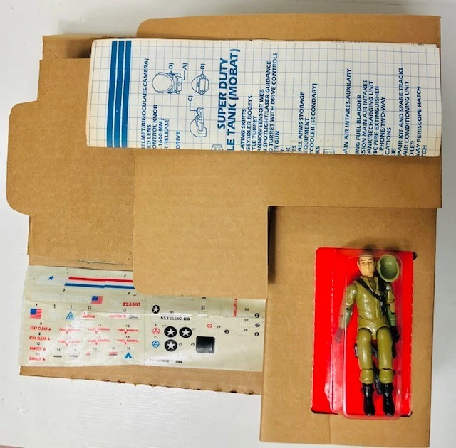 GI Joe 1982 MOBAT não usado! + Steeler na caixa, na caixa + adesivos de plantas OG Ephemera - Imagem 2 de 4