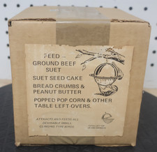 New / NOS Vintage Satellite Orbit Sunflower Suet Bird Feeder Small Songbird MCM