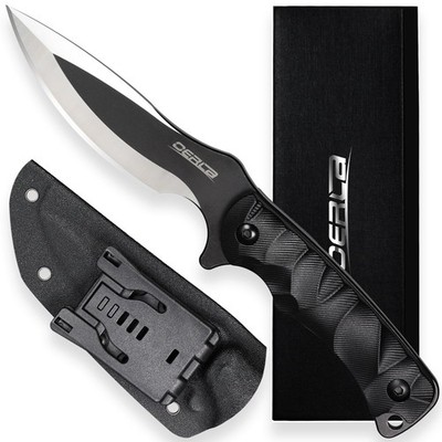Cuchillo Para Exteriores Hoja Fija Acero 420HC Con Clip Tactico Para Correa