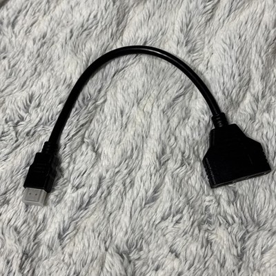 HDMI Male to Dual Female 1 to 2 Way Splitter Adapter Cable for Dual Monitors