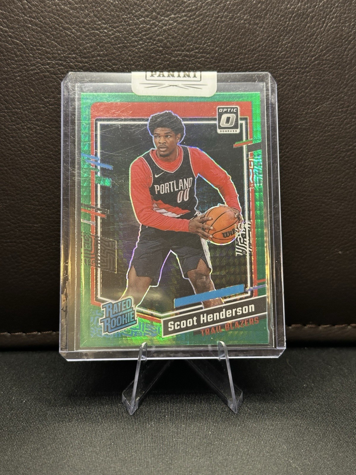 2023-24 Panini Donruss Optic - Rated Rookie Scoot Henderson #239 Green Hyper 